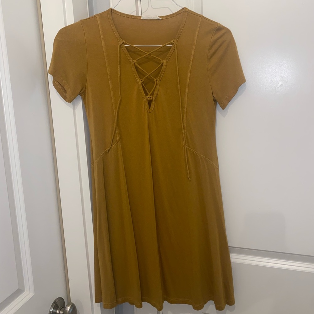 LUSH Laceup T-shirt Dress